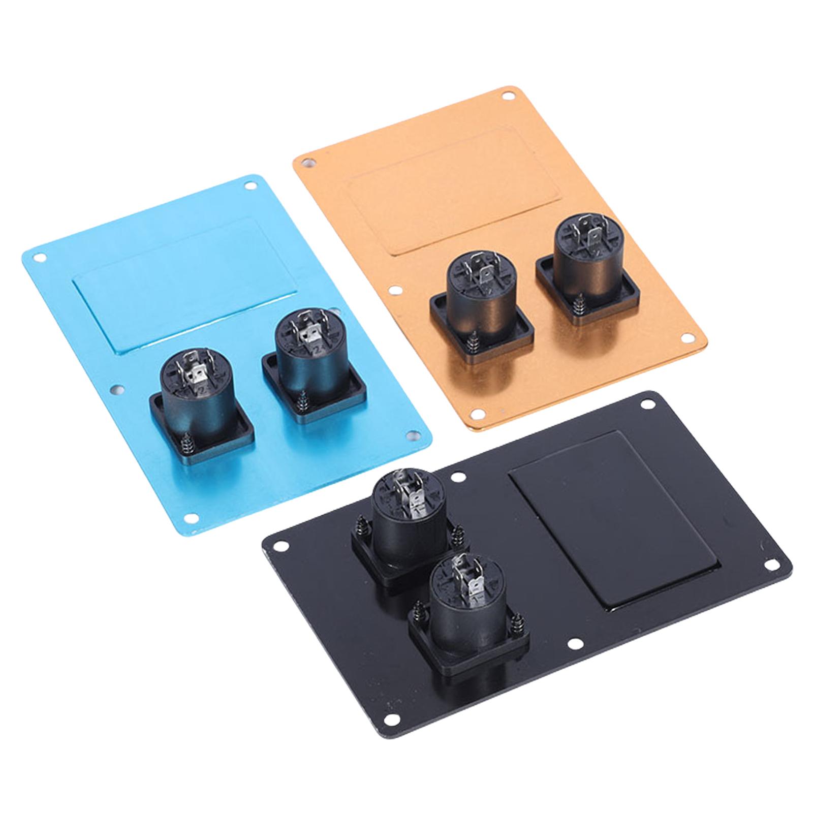 

Quality Speaker Rear Wiring Card Board with Double Socket for Professional Audios Use Stage Applications Accessory чорний