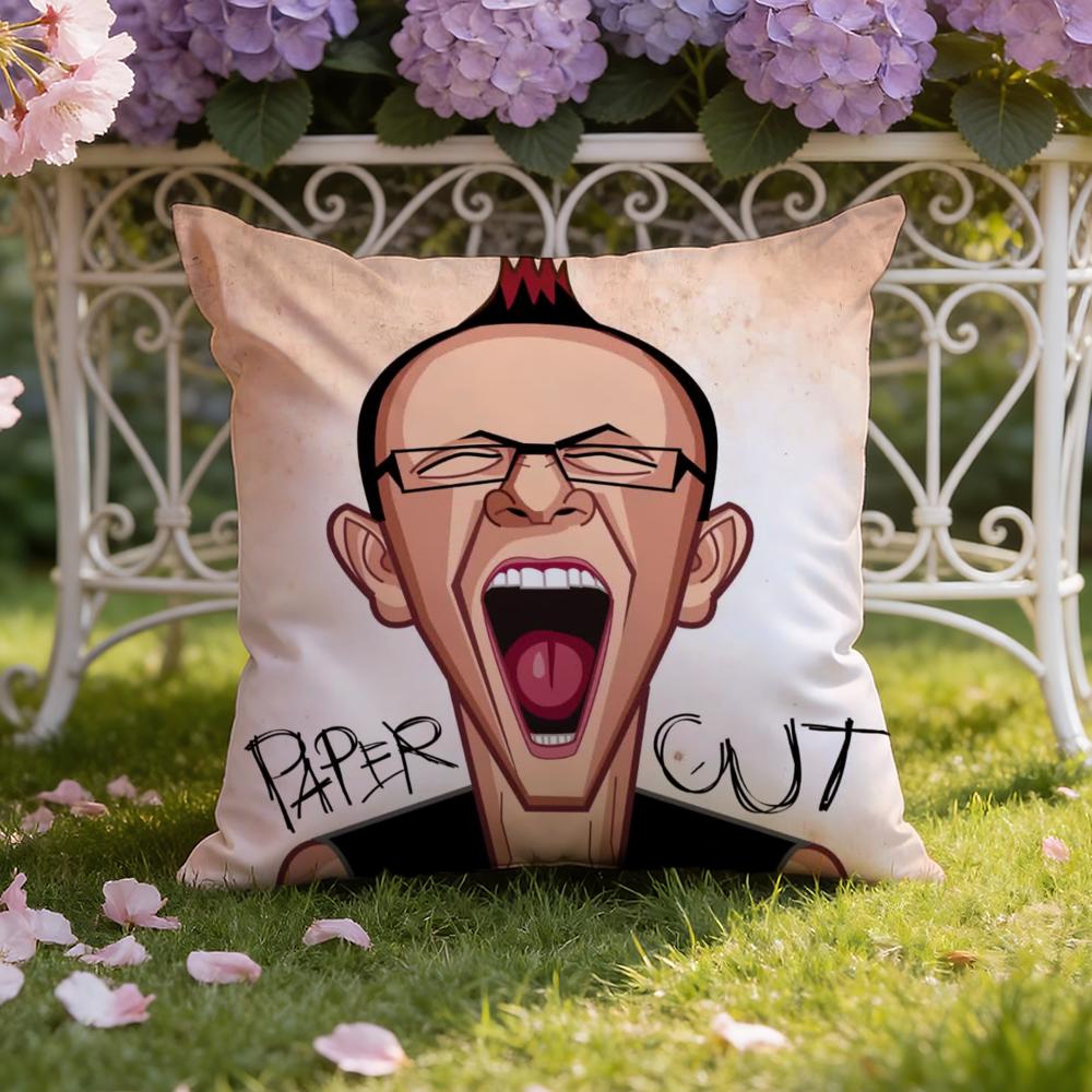 C-Chester B-Bennington Cushion Cover Home & Car Dual-Scene Pillow Cover: Reversible for Premium Comfort
