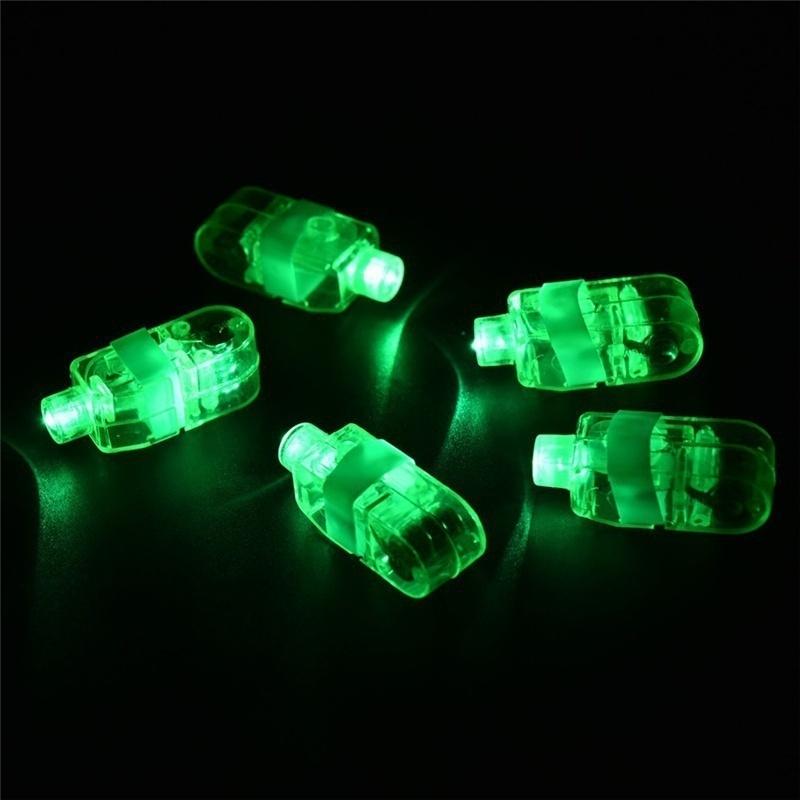 10PCS Fluorescent Ring Finger Lamp Led Luminous Children's Toys Flashing Concert Props Light Up Led Toys