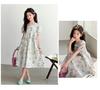Girls' Summer Thin Children's Dress, Girls' Bubble Short Sleeved Dress, 2026 New Princess Dress Trend