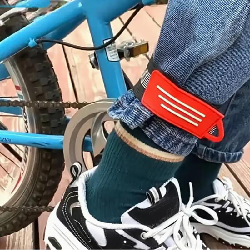4pcs Bike Bicycle Outdoor Ankle Leg Bind Bandage Trousers Pant Bands Clips Bicycle Trouser Clip Shin Guard Cycling Pants Belt