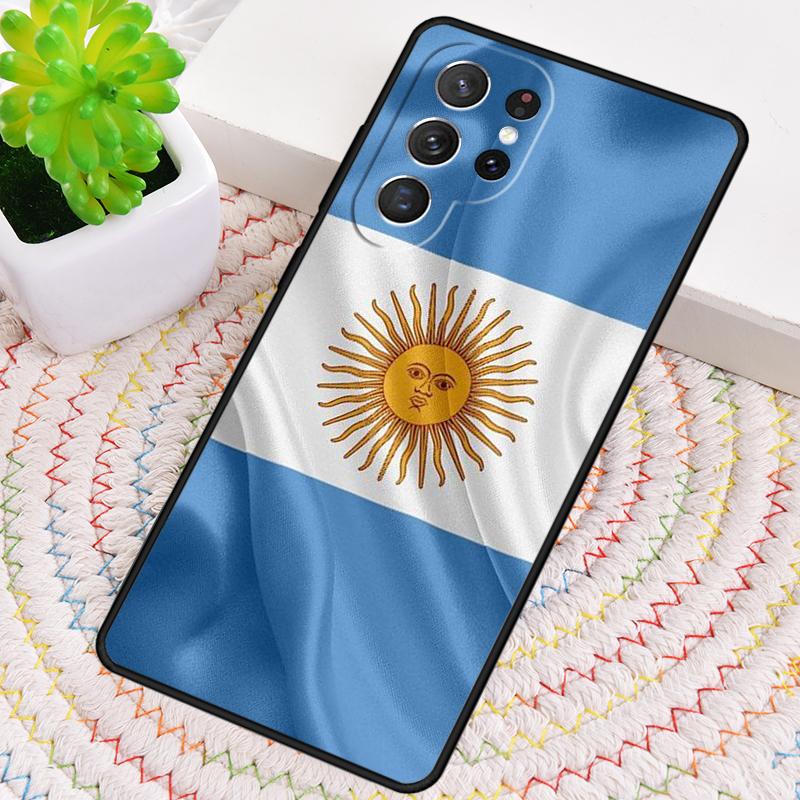 Argentina Flag soft Phone Case for Samsung Galaxy note 10 pro S26 Ultra S23 S24 FE S25 S21 S22 PLUS shockproof Cove