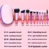 Furry Mini Makeup Brush Set with Bag Cosmetic Brush Set Fashion Eyeshadow Powder Brush  Student