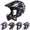 Kids Cycling Bike Helmet Lightweight Detachable Full Face Helmet 54-56cm Adjustable Cycle Helmet for 5-9 Years Old Children