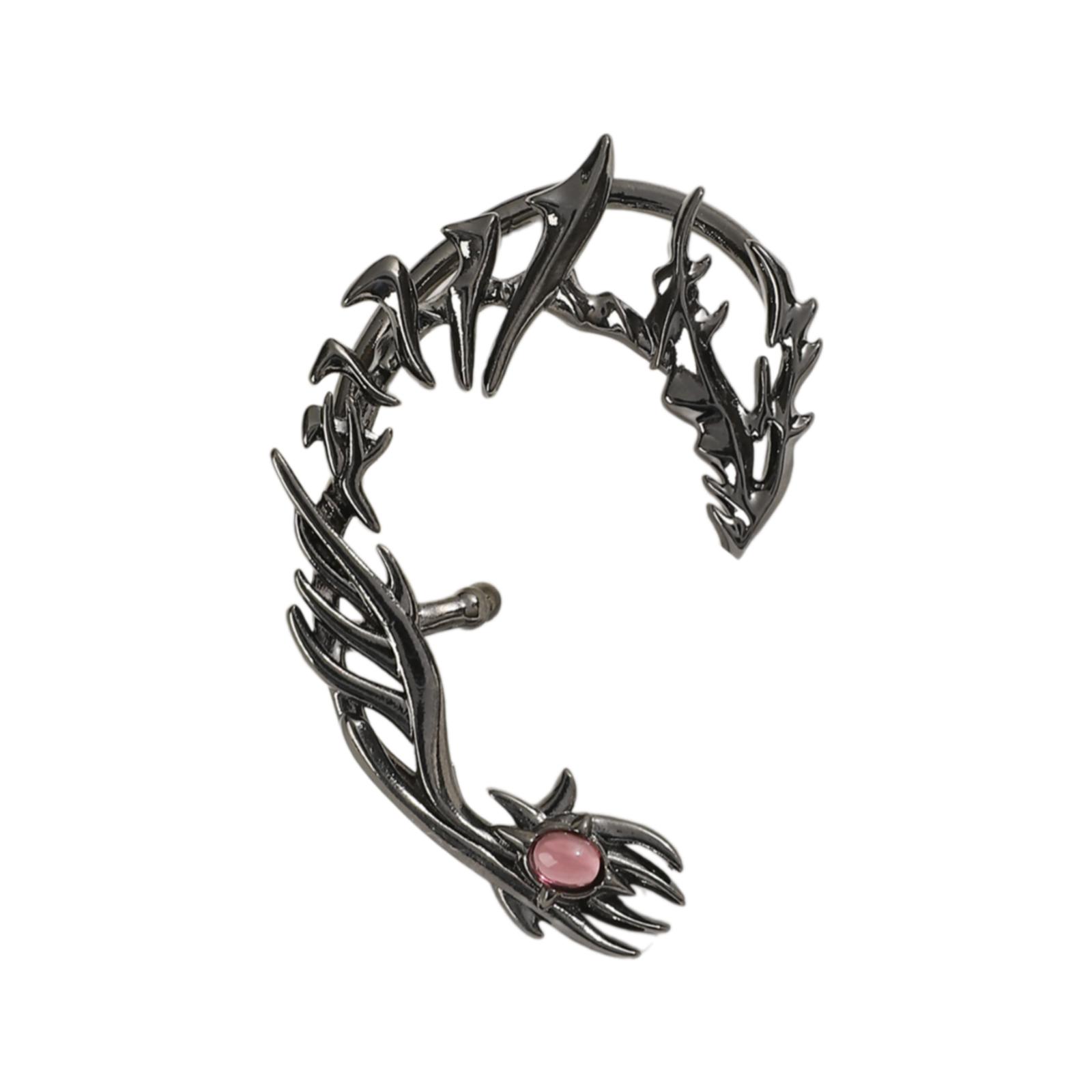 

Регулируемые серьги в форме дракона с цирконием, модные украшения для ушей, медная текстура, идеальный подарок для женщины и девушки