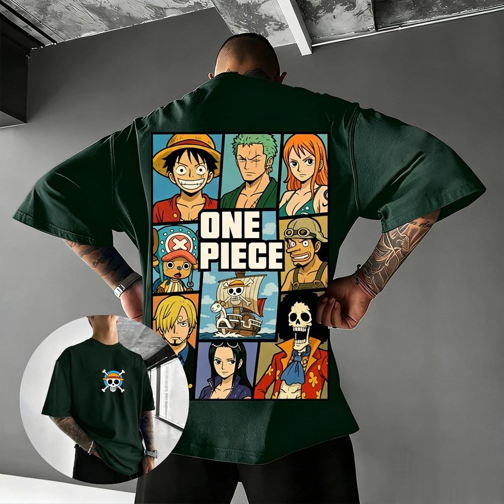 One Piece Anime T Shirt Men Women Luffy Zoro Nami Print Cotton Short Sleeve Tee 2026 Summer Y2k Streetwear Casual Graphic Tops