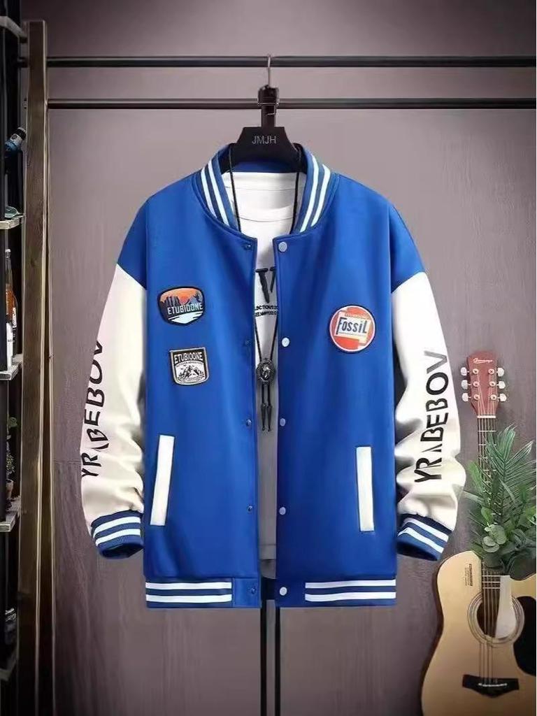 Veste de baseball tendance pour homme: Sweat à capuche Printemps/Automne pour Étudiants Stylés et Amateurs de Sport