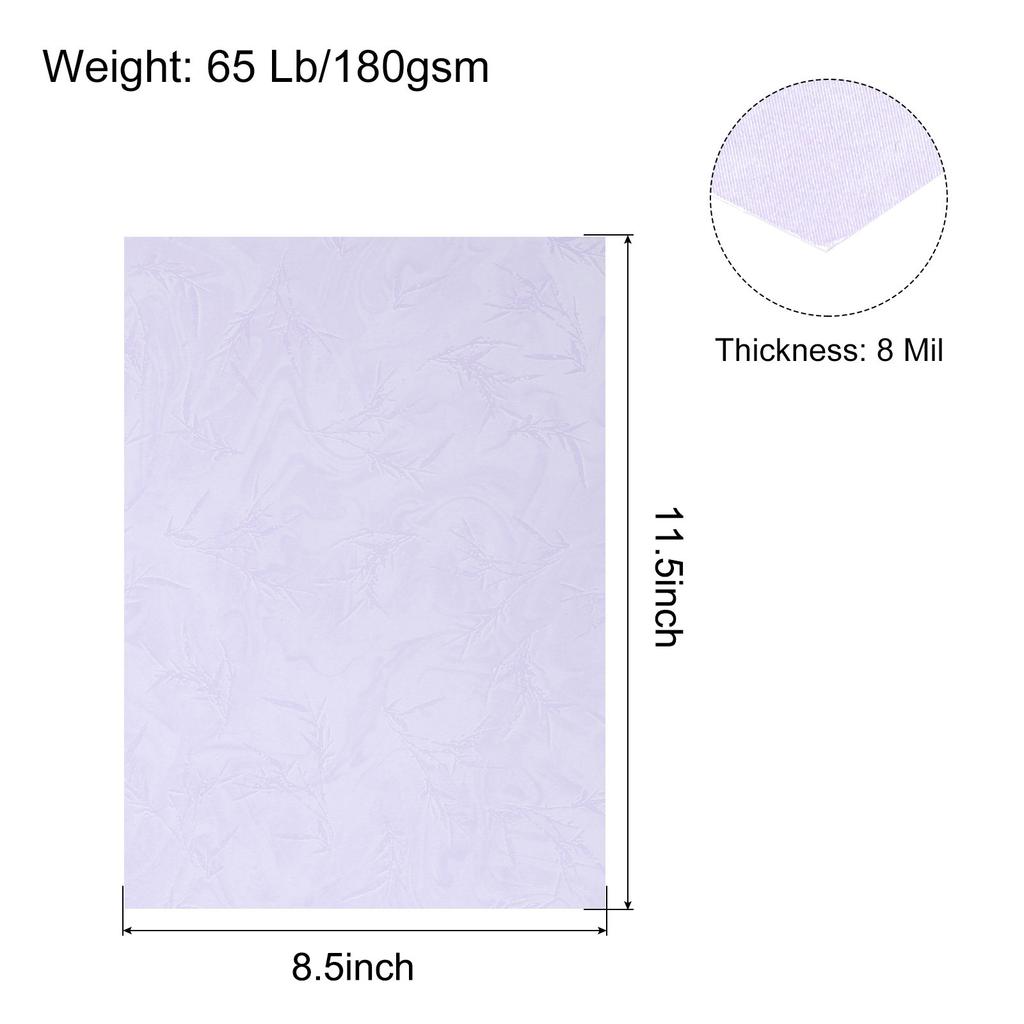 50/100pcs A4 Presentation Binding Covers Letter Size Leather Textured Grain Paper Un-Punched for Business Reports 8-1/2 x 11.5"