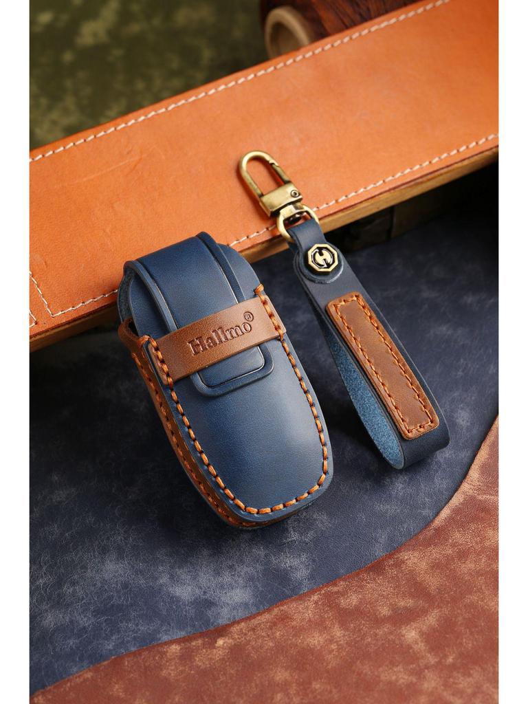 15-17 Ford Edge & Old Mondeo Leather Key Cover with Keychain