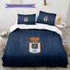 Real Oviedo Muster Bettwäsche Steppdecken-Set Heimdekoration Geschenk (1 Bettbezug + 2 Kissenbezüge (ohne Füllung))