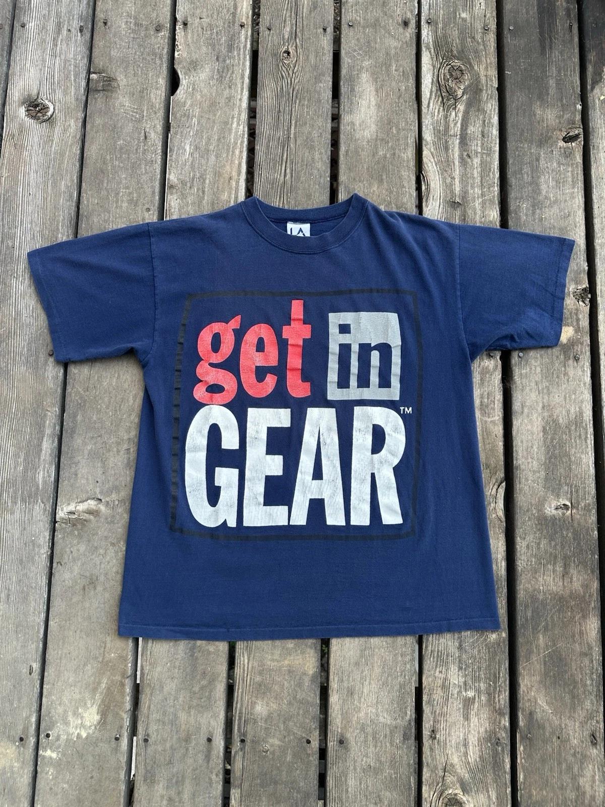 

Vintage LA Gear Double Sided T Shirt Men’s XL Navy Blue 90’s USA Single S
