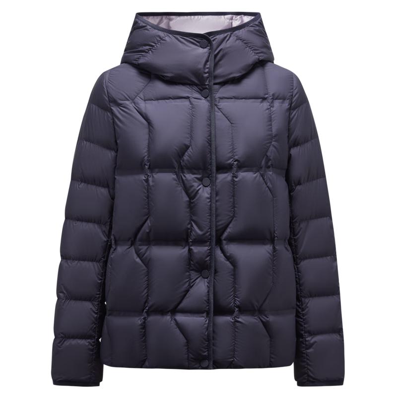 Jiu Zi Anna Coco Women's Short Hooded Goose Down Puffer Jacket