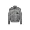 Evisu Logo Printed Washable Polo Single-Breasted Jacket Men jackets Light-Gray 2ESGNM3JK746XXCT