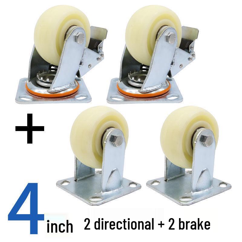 Сверхпрочные нейлоновые поворотные ролики: 4, 5, 6, 8 дюймовые промышленные колеса для тележек