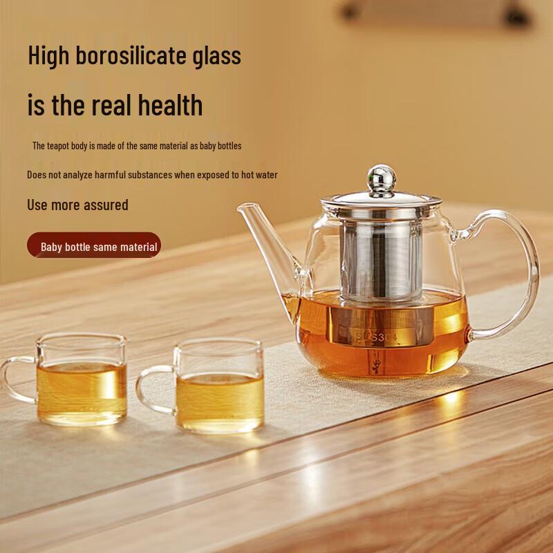 YIHUTEA Glass Steaming & Brewing Tea Pot