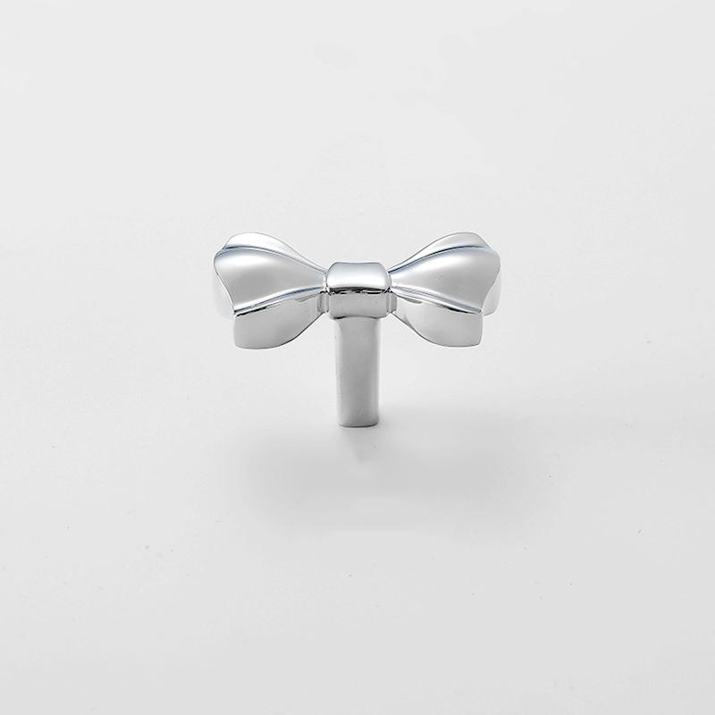 1pc Elegant Pure Brass Bow Tie Shaped Drawer Knobs Cabinet Handles Wardrobe Pulls Furniture Hardware