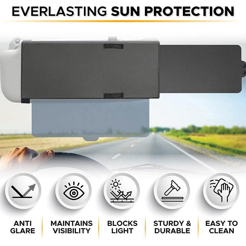 31*13cm Universal Car SUV Extend Sun Visor Anti Glare Extension Driving Shield