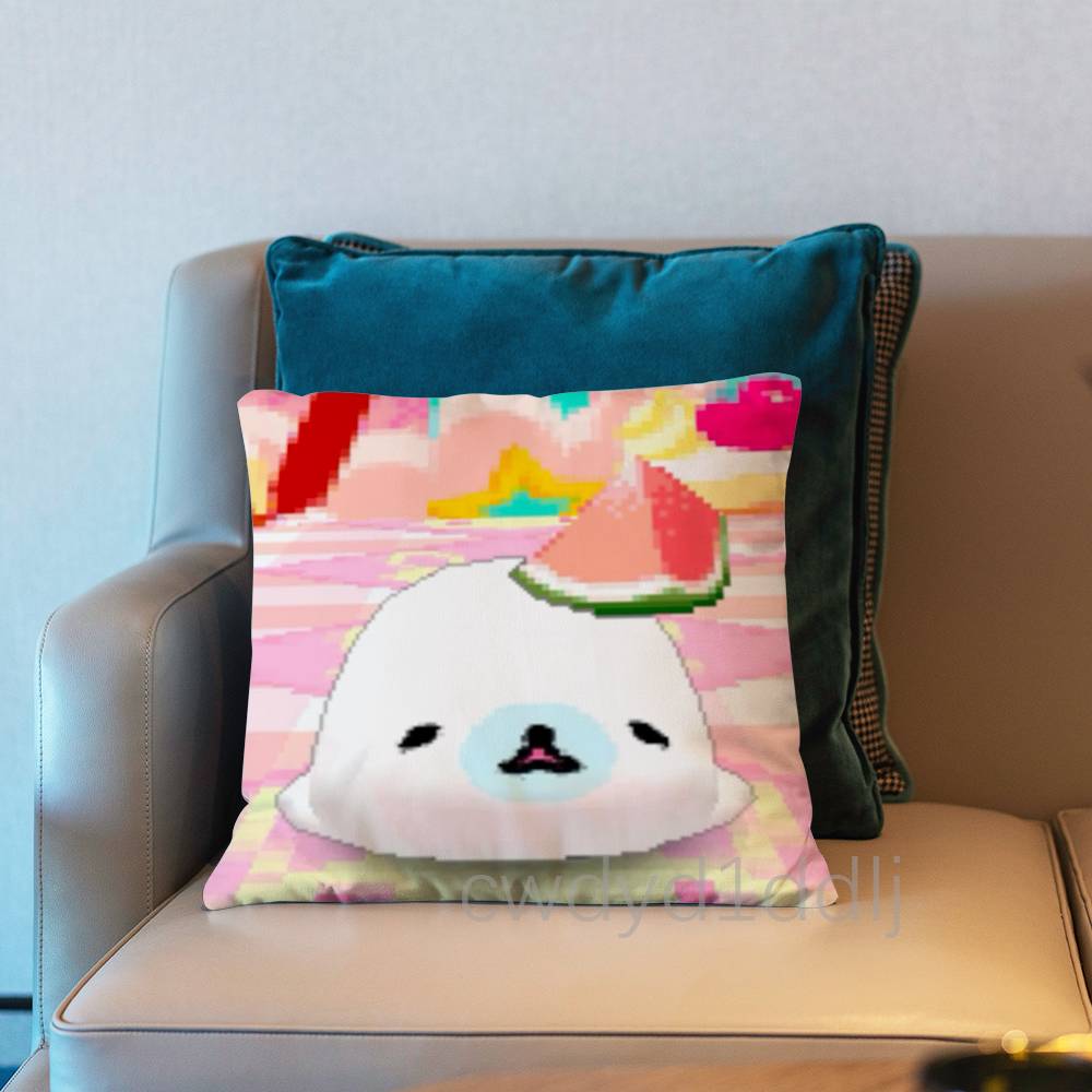 CUTE MMamegoma Seal Meme Pillowcases Cute Funny Pillow Case For Wedding Party Home Decor Comfy Pillow Cover