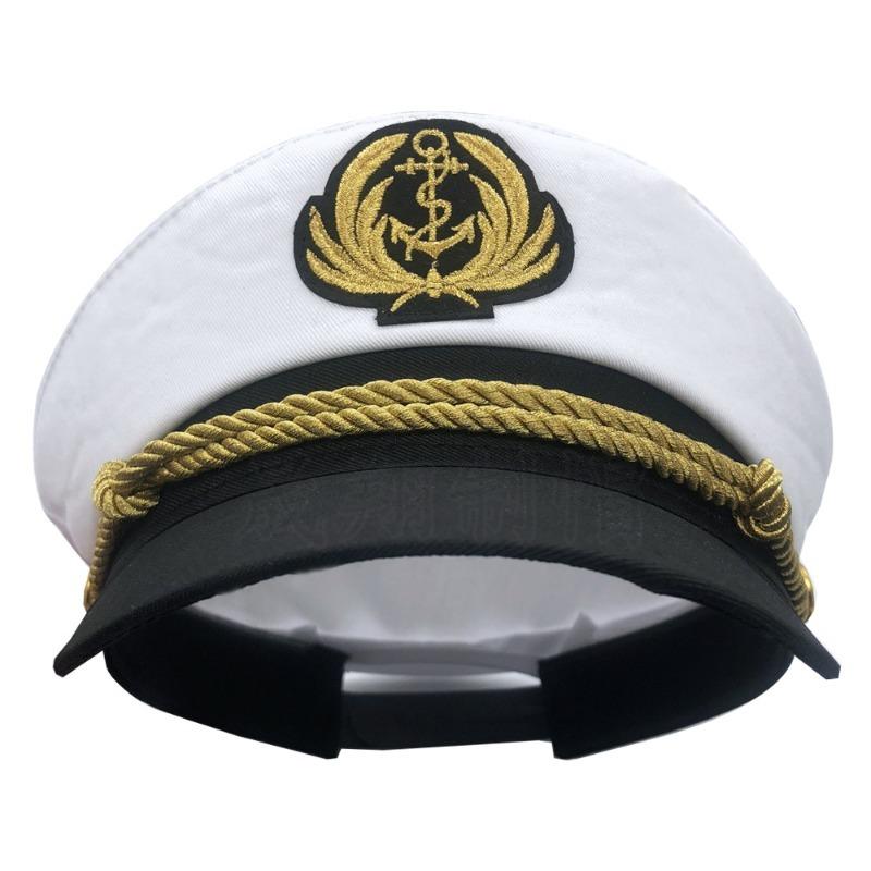 Adult Yacht Sailor Captain Hat Adjustable Men's and Women's Party Hat Makeup Ball Dressing Event Excellent Stylish Accessories