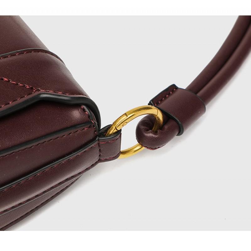 Z Familie Grenzüberschreitende Damenhandtasche 2025 Neues Produkt Sattelstich Handtasche Modisch Ein Schulter Crossbody Klappe Halbmond
