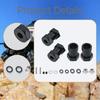 4 Pieces Wheel Extenders Aluminum 5mm Bore Replacement with Axle Pins for 1/10 RC Crawler Accessory