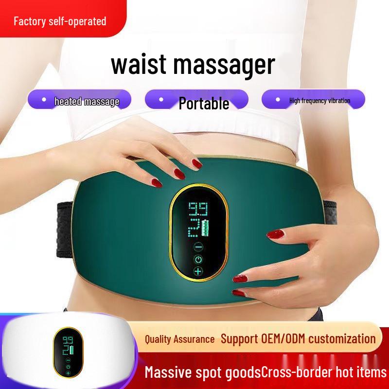 Portable Rechargeable Waist and Abdomen Massager for Tummy Reduction and Fitness