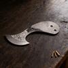Dropship Axe Blade Fixed Blade Knife Blank Damascus Steel DIY Semi-finished  Knife Tool Parts Accessories