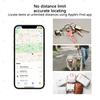 Mini Smart GPS Tracker Key Finder Locator Anti Lost Device Tracker For Kids Pets Car Luggage Works With Find My APP iOS System
