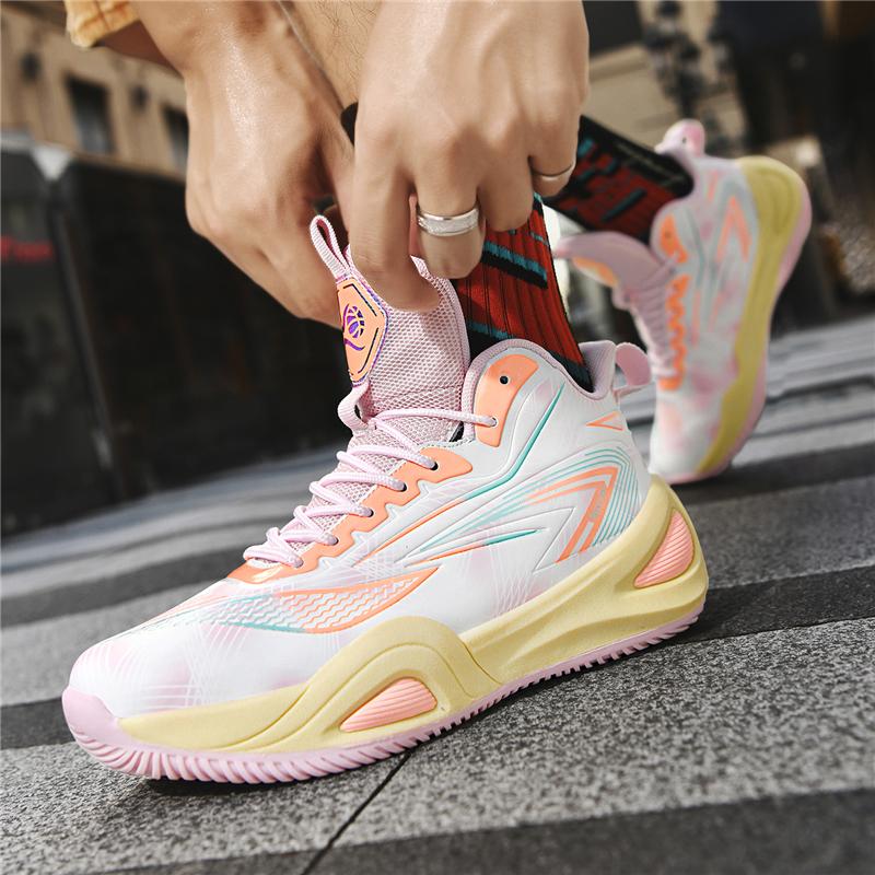 Men's Athletic Basketball Sneakers Breathable Cushiing N-Slip Wearable Gym Training Running Shoes for Men And Women