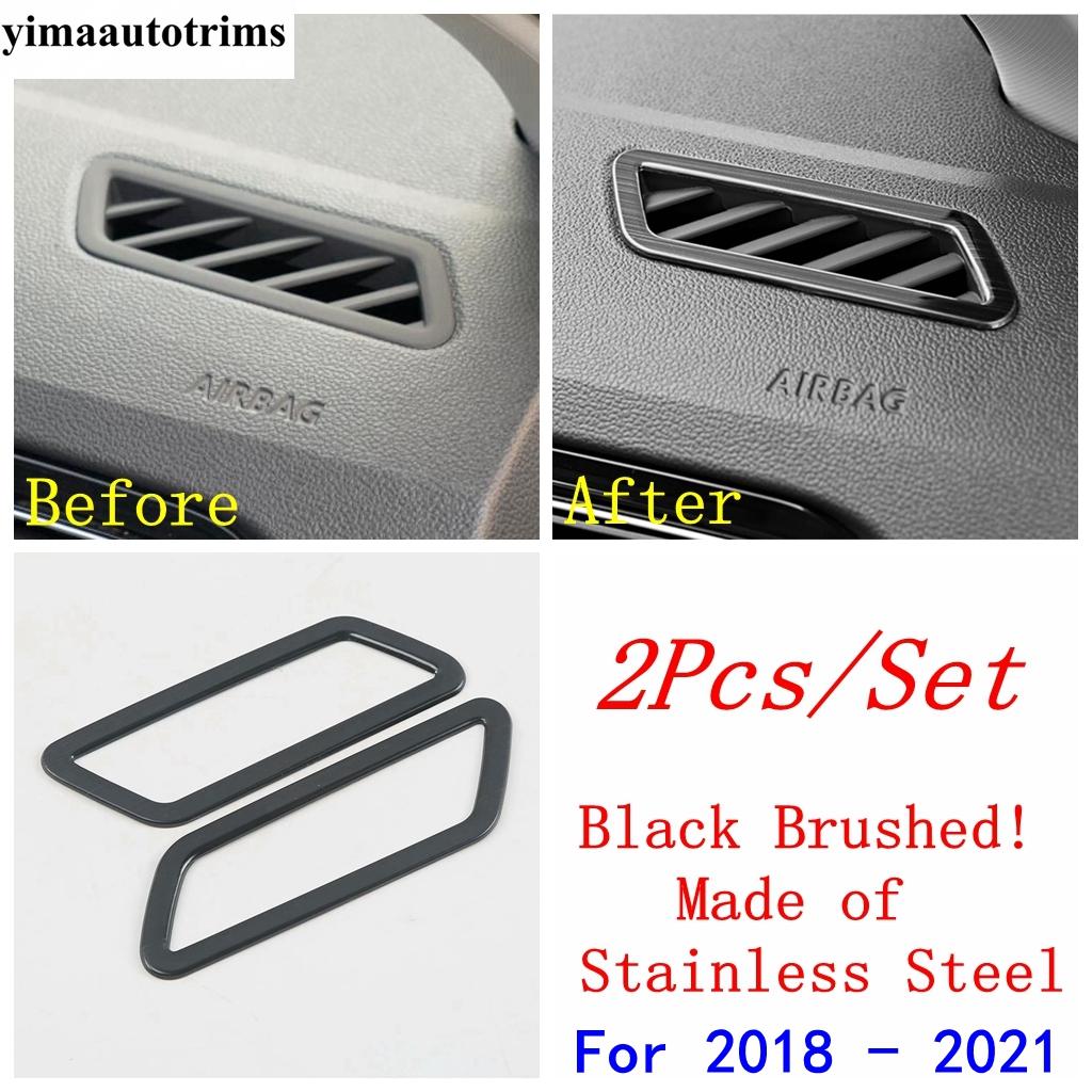 Dashboard Central Control Panel Strip Air AC Vent Cover Trim For Volkswagen T-Roc T Roc 2018 - 2025 Car Accessories Interior Kit