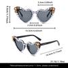 1pc New Cross-border Framed with Letters Glasses Personality Holiday Atmosphere Photo Modeling Trend WOMEN'S GLASSES