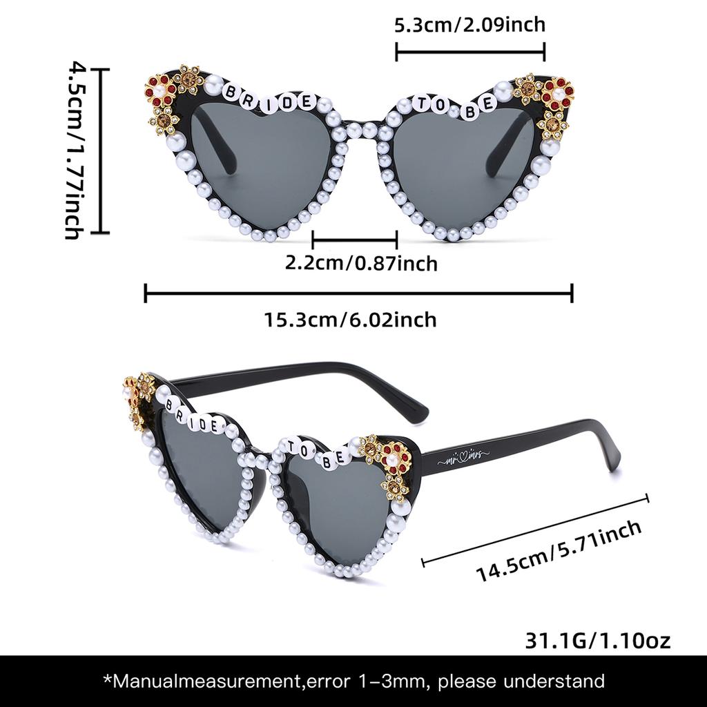 1pc New Cross-border Framed with Letters Glasses Personality Holiday Atmosphere Photo Modeling Trend WOMEN'S GLASSES