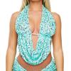 Glitter Shiny Mini Shorts Set Women Y2k Sparkly Sequin Outfits 2 Piece Sexy Sleeveless Low Cut Halter Crop Top Fitted Club Party