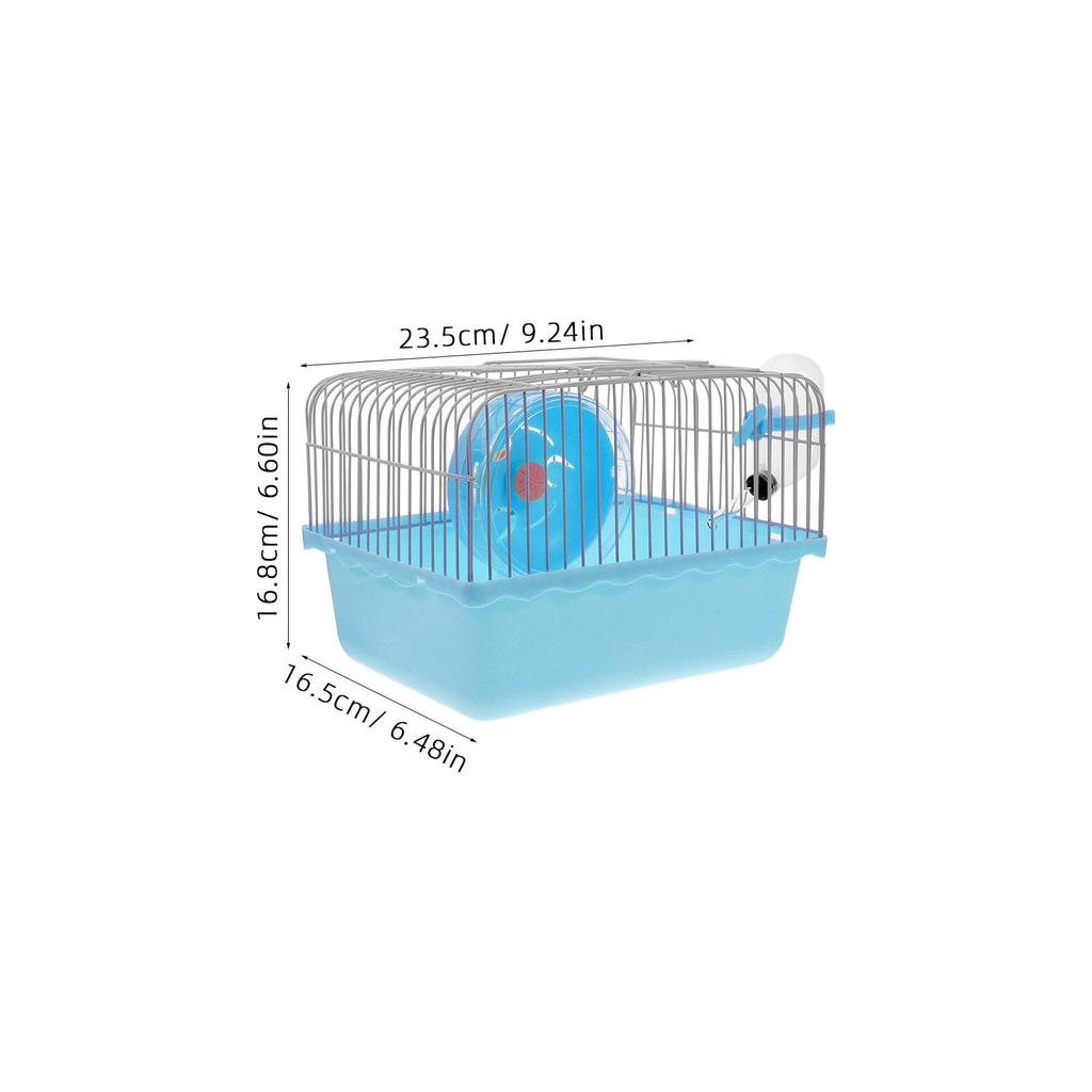 Portable Hamster Travel Carrier Cage ABS Material Spacious Small Animal Carrier for Hamsters Chinchillas Travel Outdoor Use Cage