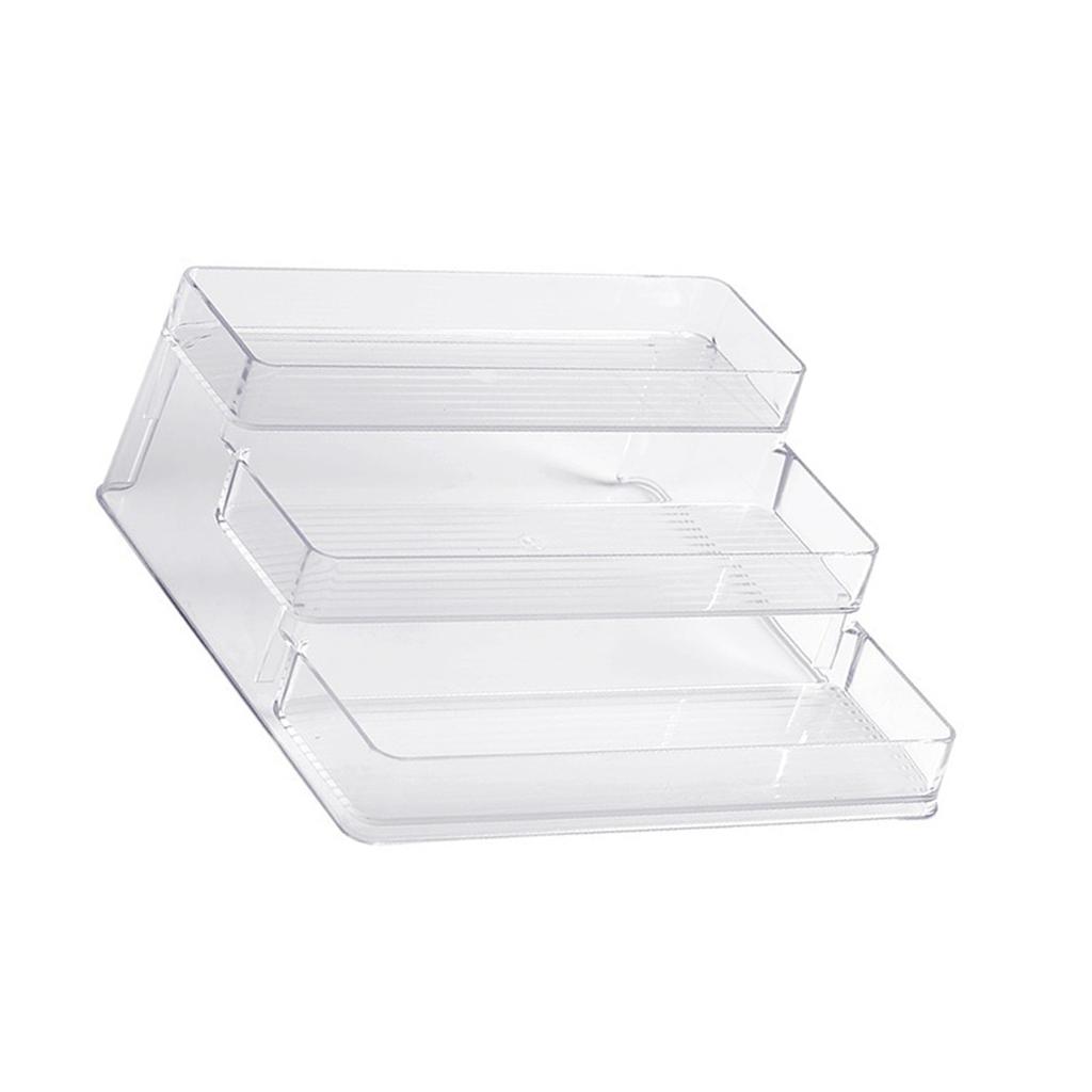 Nail Polish Organizer Holder Rack Shelf 3 Tier Multifunctional Transparent Nail Polish Display Rack