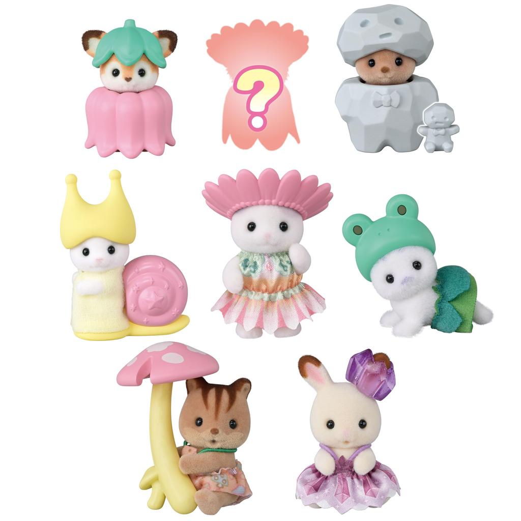 Sylvanian Families Baby Collection Doll Fairy Forest Friends Series ST Mark Ages 3 and Toy Sylvanian Epoch [Baby Box] BB-14 Certified, Up, Dollhouse,