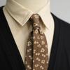 Ascots Floral Neck Ties Jacquard Oil Painting Tie Artistic Wedding Necktie Gentleman  Male