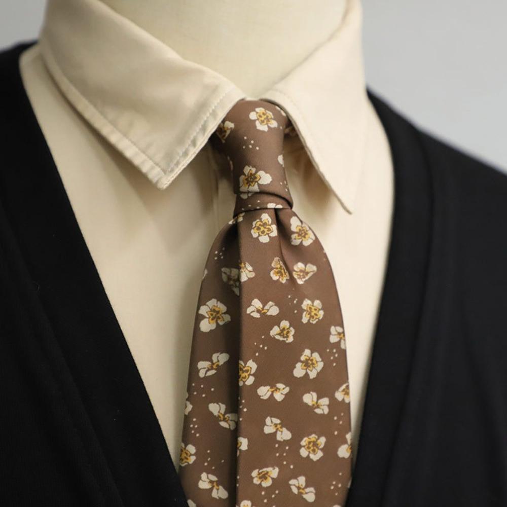 Ascots Floral Neck Ties Jacquard Oil Painting Tie Artistic Wedding Necktie Gentleman  Male