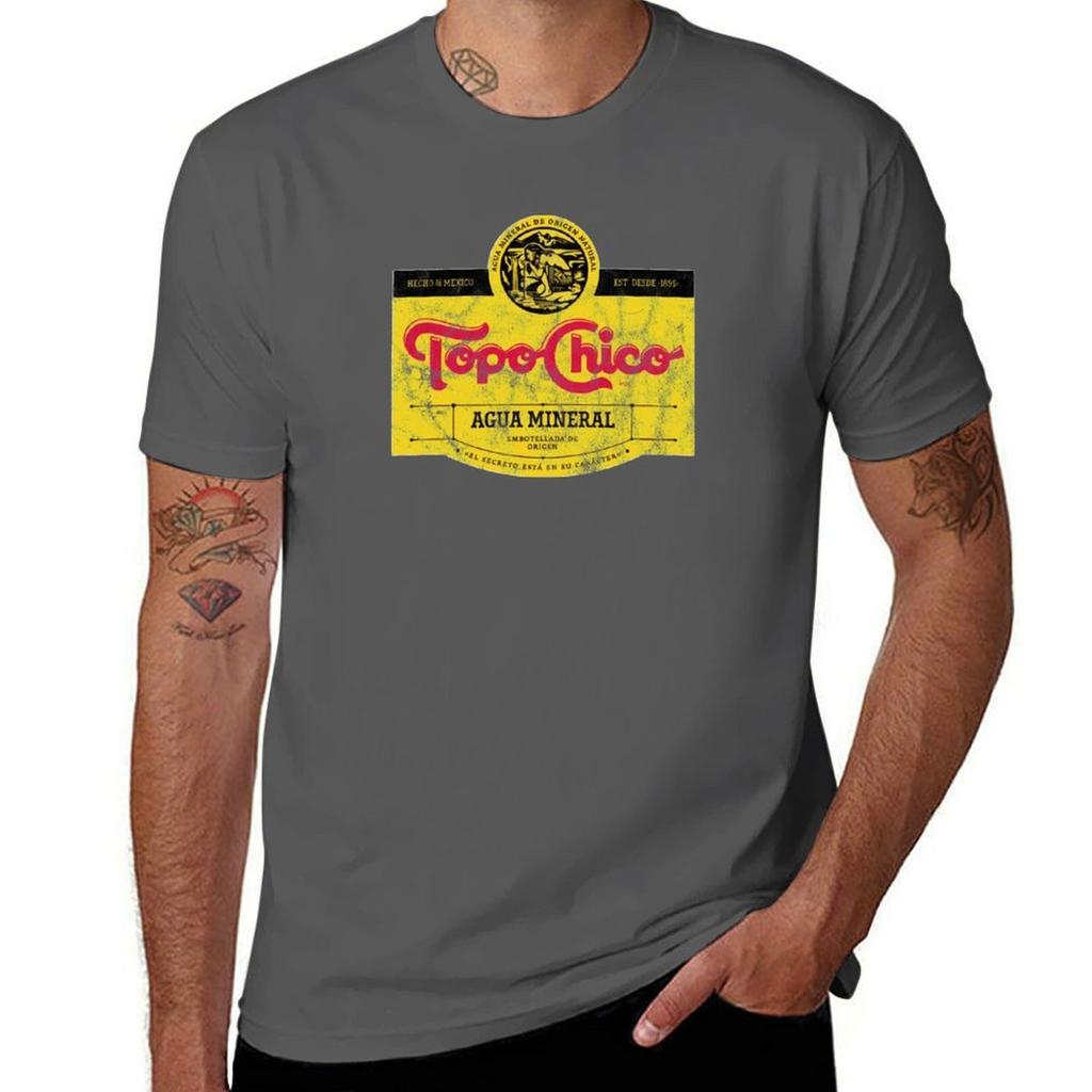 Topo Chico Agua Mineral Worn And Washed Logo Sparkling Mineral Water Tshirt Daily Wear Print Tshirt