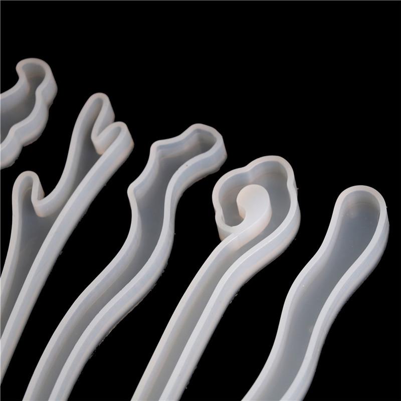 Silicone Hairpin Mold Making Hair Stick Mould Jewelry Resin Diy Craft