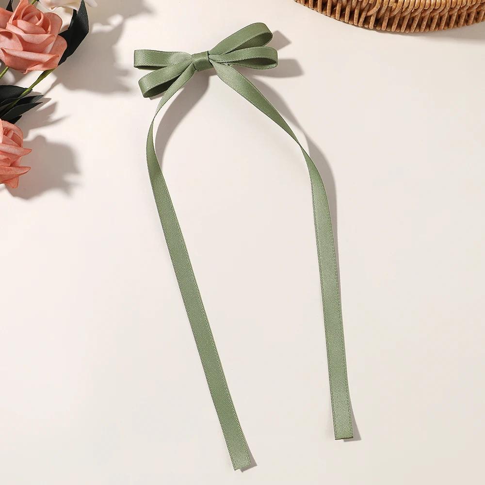 1 Stück/Los Ballettstil Mädchen Schleife Langes Band Haarspange Süßes Mädchen Halb Zusammengebundenes Haar Kopfschmuck Stil Mode Haarschmuck