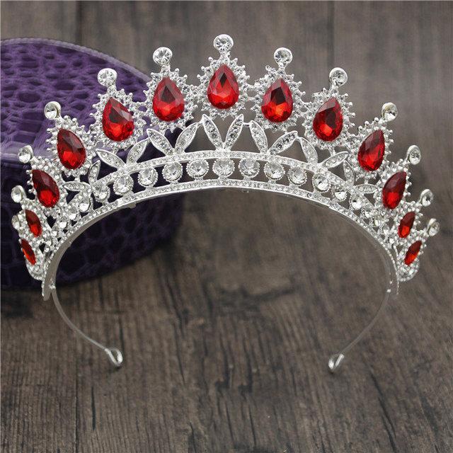 Gorgeous Rhinestone Crown Headbands Princess Tiaras and Crowns Bridal Hairband Girls Party Diadem Wedding Hair Jewelry