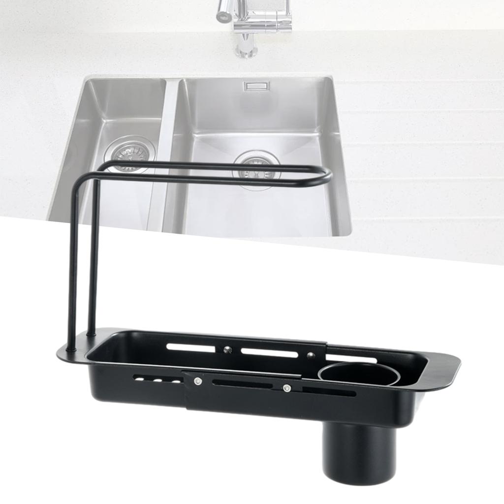 Sink Drain Shelf Stainless Steel Multifunctional Kitchen Sink Organizer Household Storage Shelf Drying Rack Kitchen Utensils