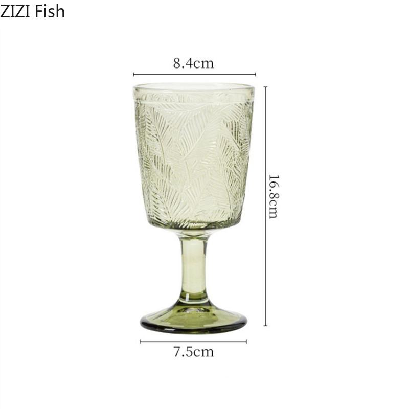 Vintage Relief Hoher Becher Leichter Luxus Glas Rotweinglas Hochzeit Geburtstagsfeier Cocktail Champagner Weinglas Haushalt Weinglas-Set