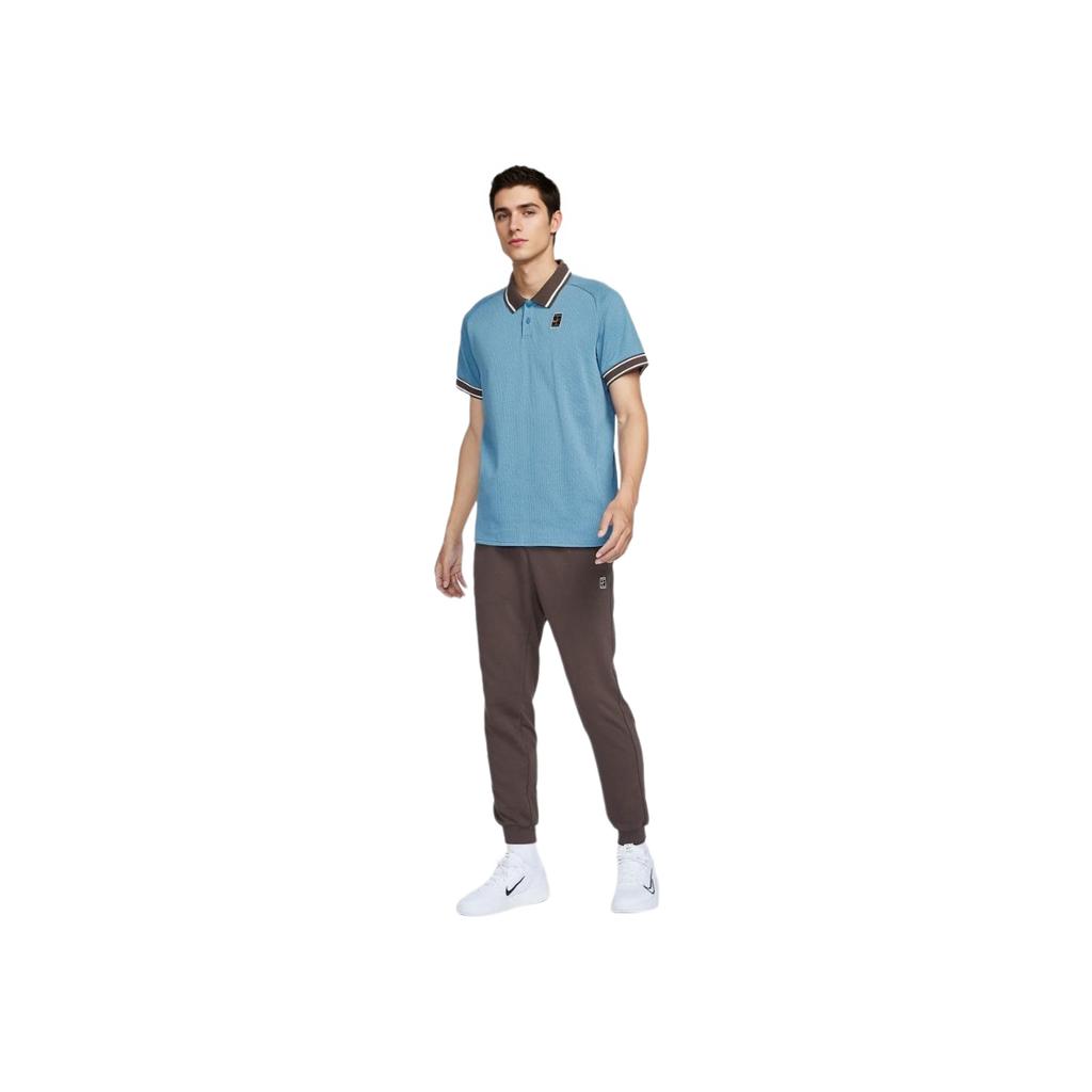 Nike Court Heritage Sustainable Materials Color Block Logo Soft Versatile Comfortable Tennis Sports Breathable Short Sleeve Polo Shirt FQ2102-429