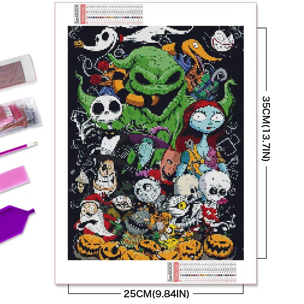 Disney Cartoon Diamond Painting The Nightmare Before Christmas Mosaic Jack Skellington Embroidery Halloween Wall Stickers