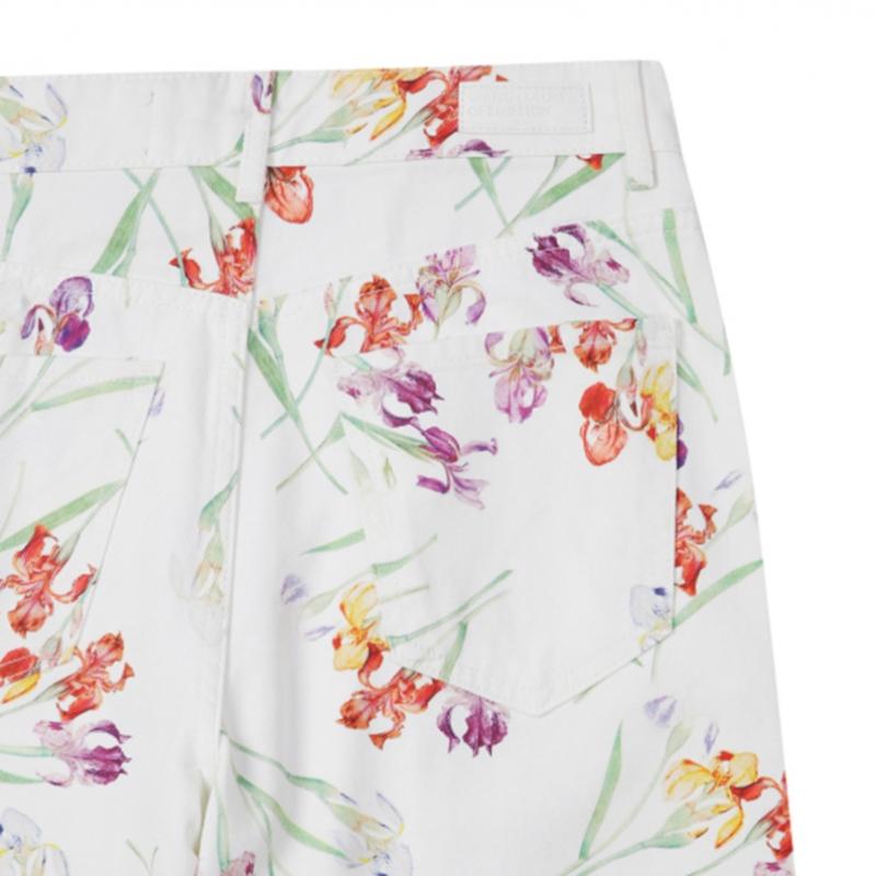  Benetton  Benetton Flower Patterned Cotton Pants 2s 4nfwde00b 901