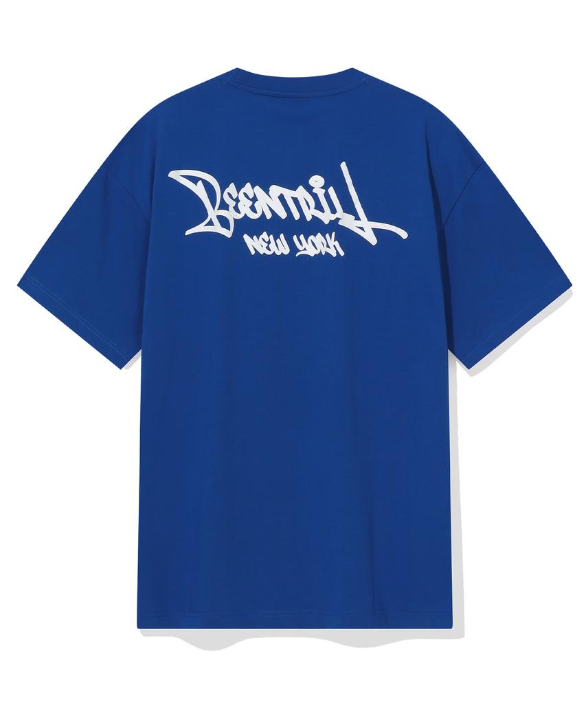 BEENTRILL Script Logo T-Shirt (Blue)