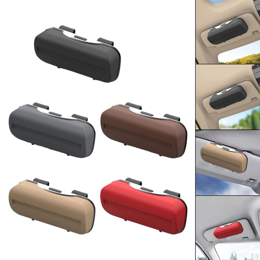 Sunglasses Holder for Car Visor Box Space Saving Convenient Men Women Eyeglasses Storage