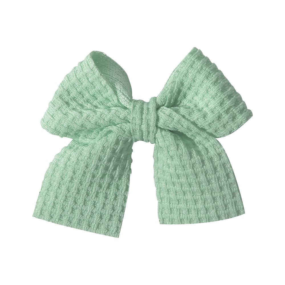 Popular Handmade Fabric Bow Hair Clips for Girls - Macaron Duckbill Style
